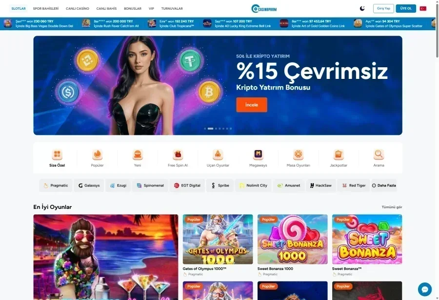 Casinoprom ekran görüntüsü